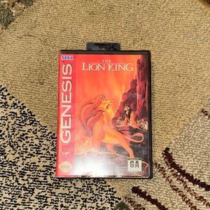 Sega Genesis The Lion King Video Game - Red